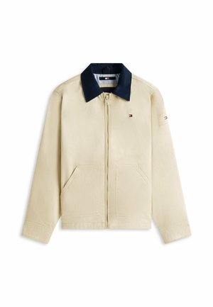 ESSENTIAL CONTRAST COLLAR ZIP-THRU  - Let jakke / Sommerjakker - classic beige