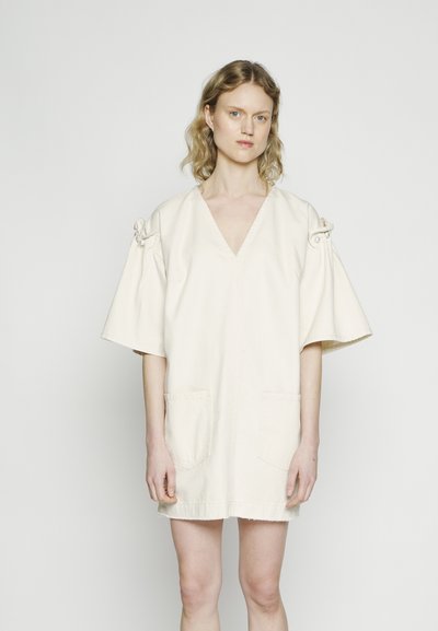 Mother of Pearl MINI DRESS  - Džinsa auduma kleita - ecru
