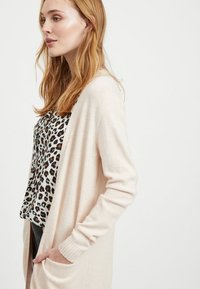 VILA VIRIL LONG CARDIGAN - Cardigan - beige