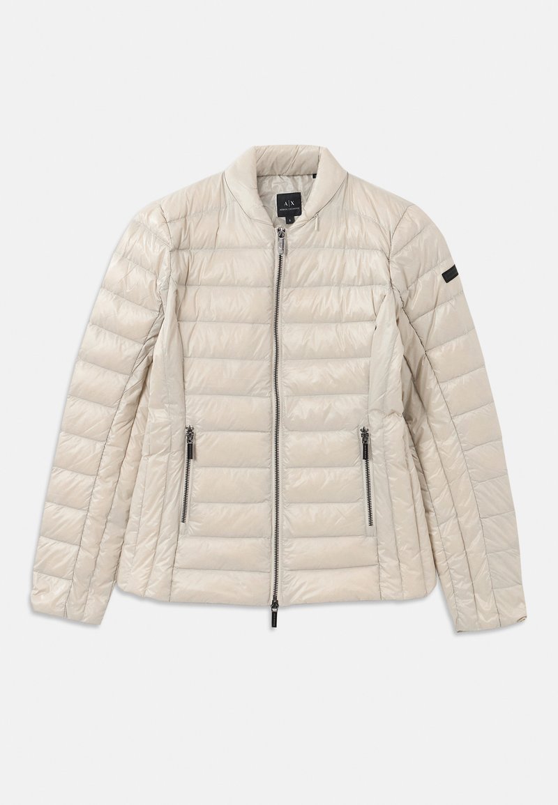 Armani Exchange Gewatteerde jas crème