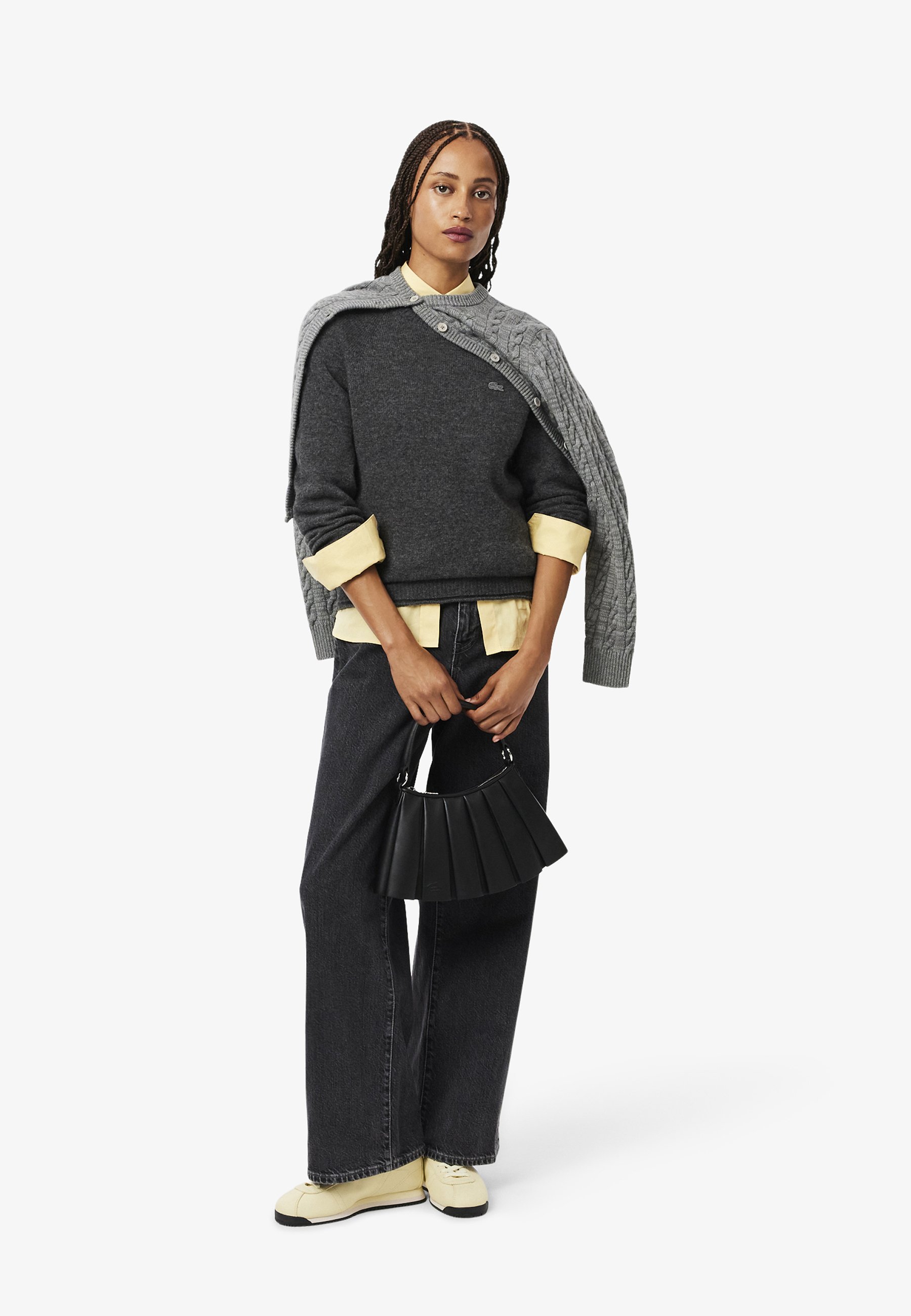 Lacoste JUMPER - Strickpullover - gris chiné/grau - Zalando
