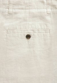 Next REGULAR FIT LINEN STRAIGHT LEG DRAWSTRING - Chino - ecru white