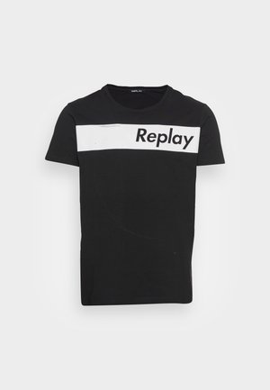 T-shirt con stampa - black