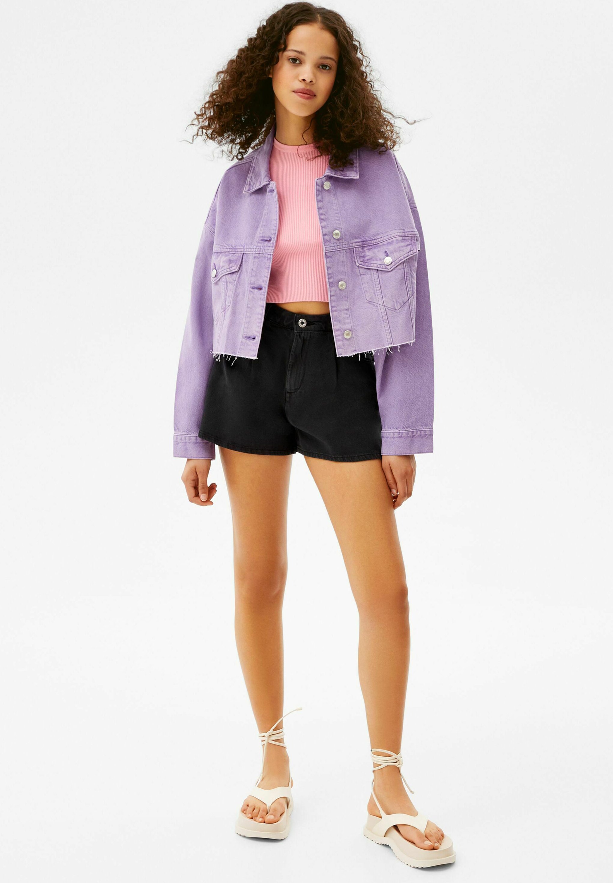 Bershka Giacca di jeans - purple/viola - Zalando.it