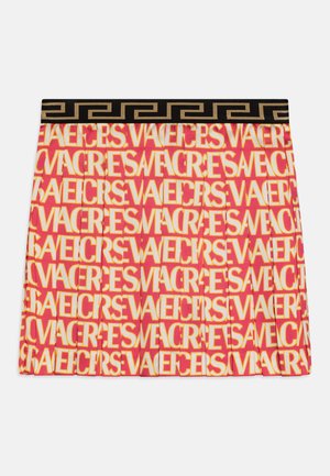 Versace SKIRT ALLOVER KIDS - Jupe plissée - fuxia/avorio