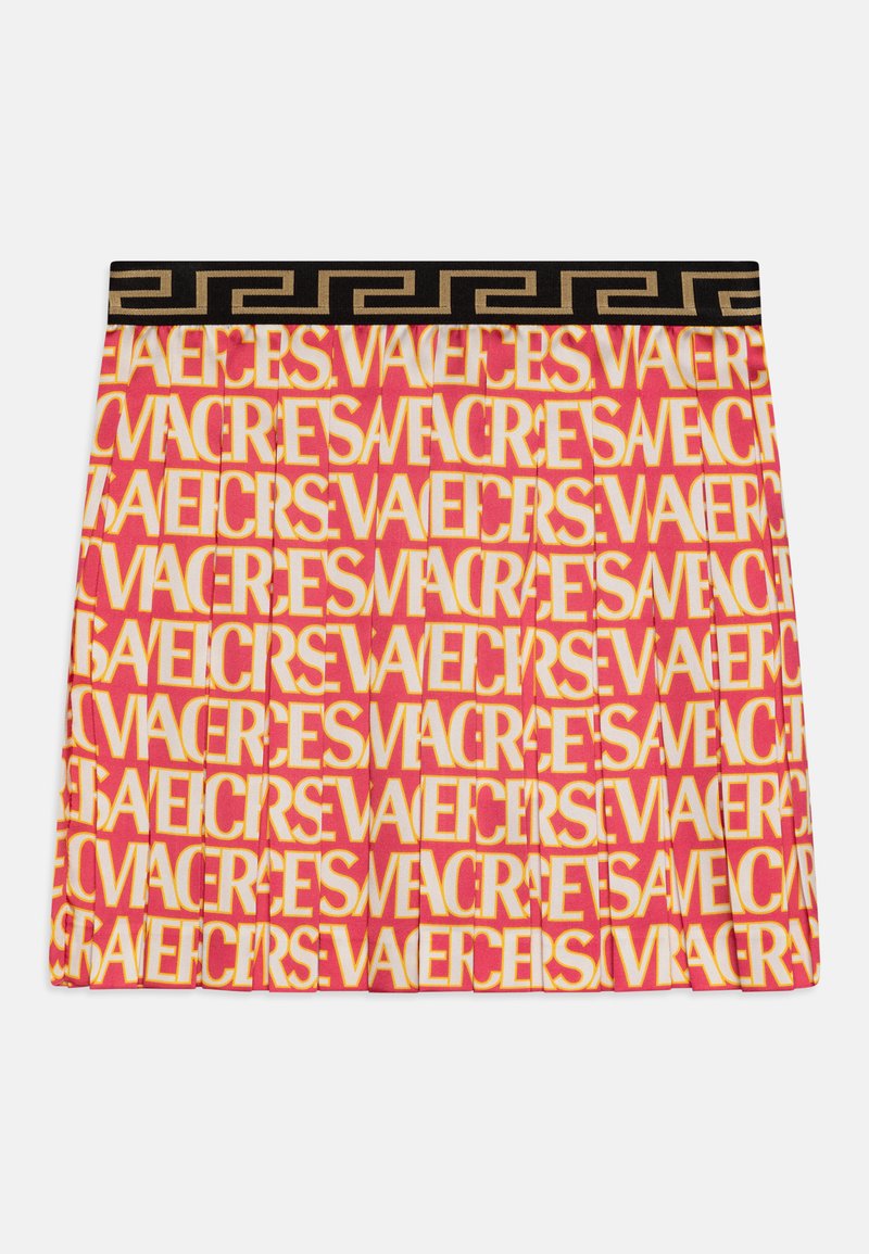 Versace SKIRT ALLOVER KIDS - Plisséskjørt - fuxia/avorio