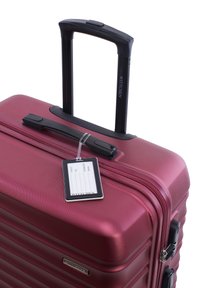 WITTCHEN LARGE SUITCASE WITH LUGGAGE TAG FROM ABS - Valise à roulettes - dark red