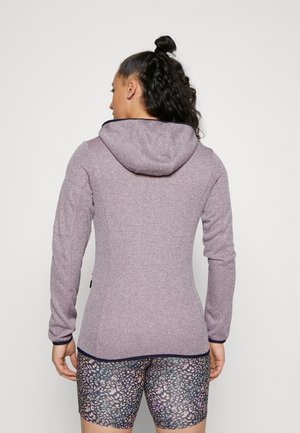 WOMAN JACKET FIX HOOD - Mikina na zip - fard-bianco