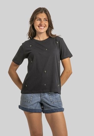 STRASS FERDI - T-shirt imprimé - bleu marine