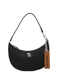 IKON PEBBLE HALF MOON - Handbag - black