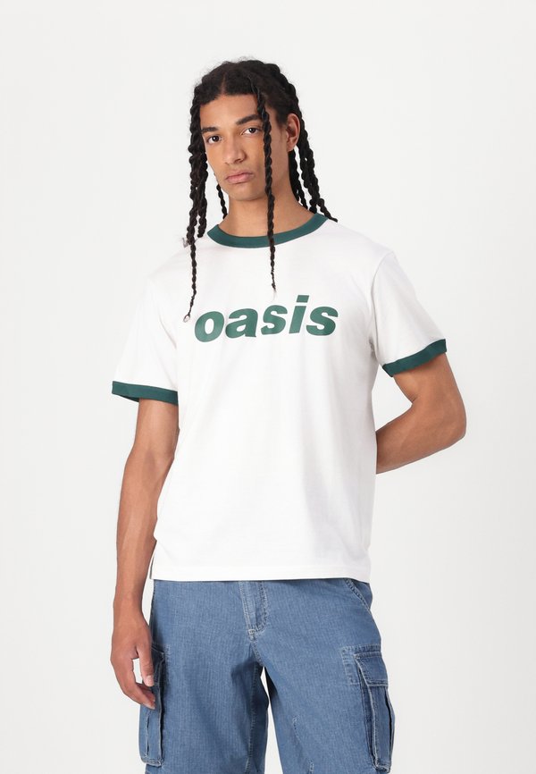 V NECK - Print T-shirt - rain forest4