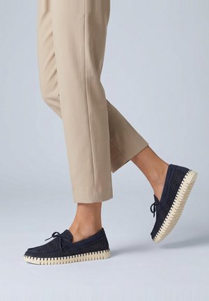 Ilse Jacobsen, Chaussures bateau - dark indigo pearled ivory