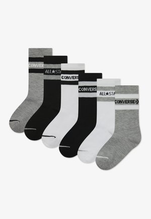 WORDMARK CREW UNISEX 6 PACK  - Zoknik - dark grey heather