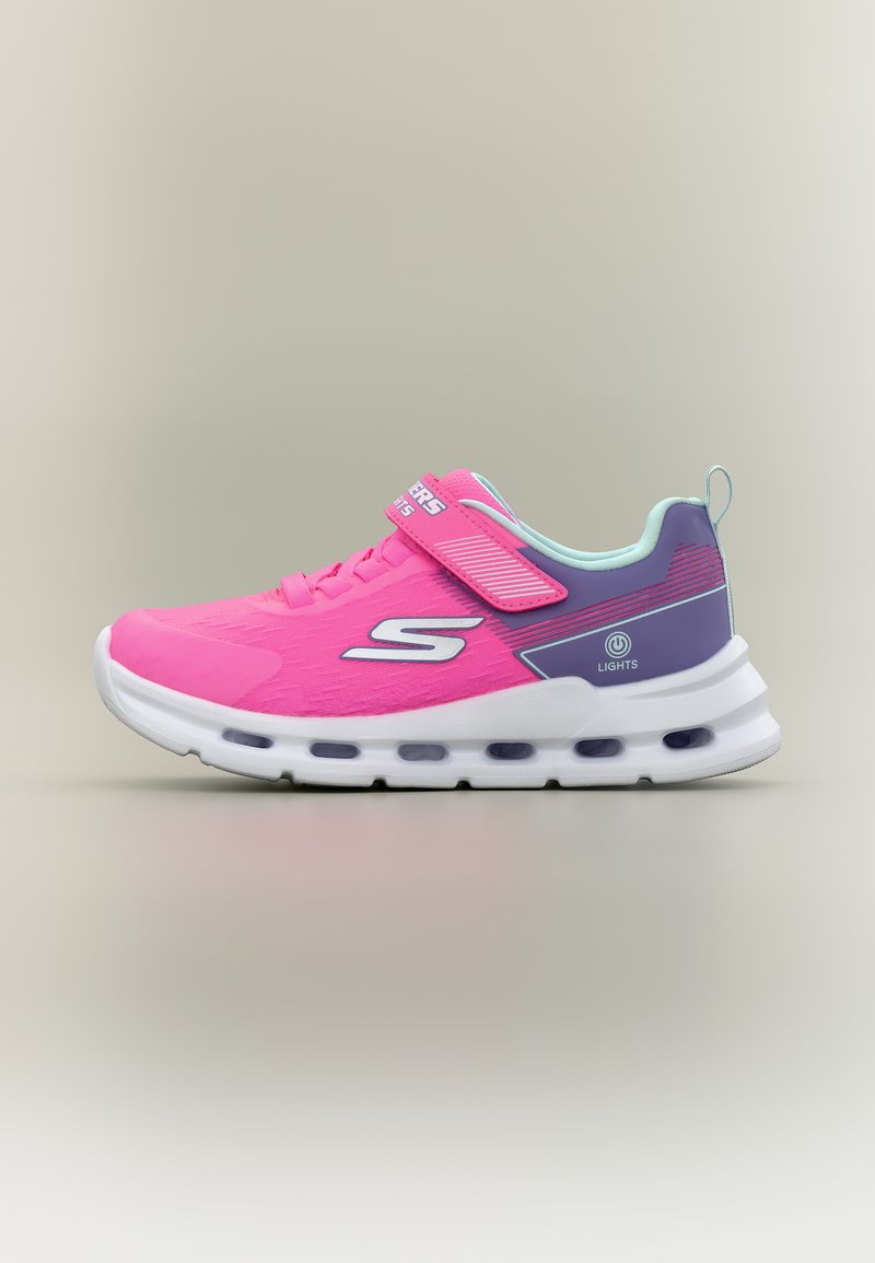 Skechers GLIDE STEP LIGHTS - Sporta apavi - pink/multi-coloured/rozā ...