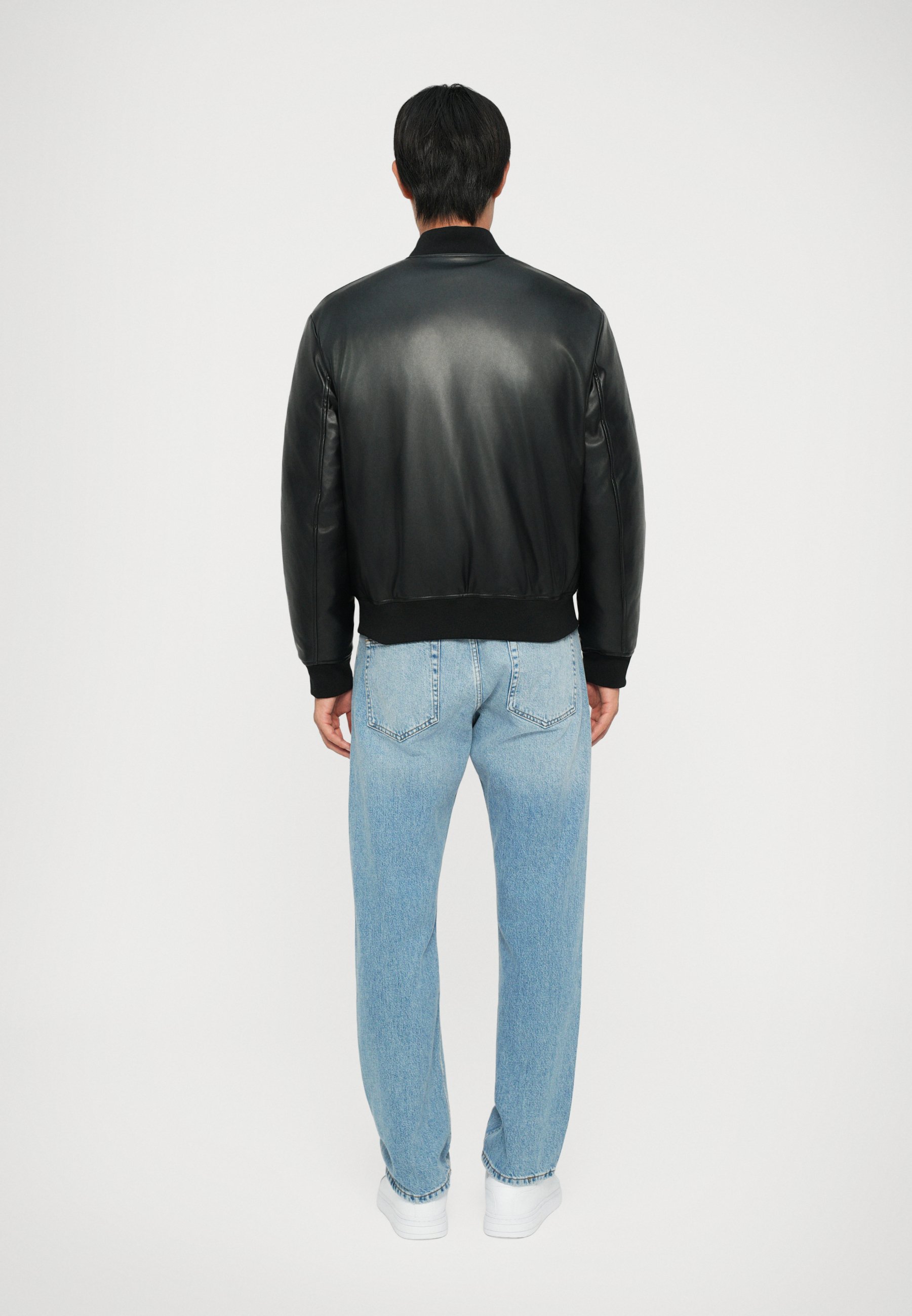 Armani Exchange Faux leather jacket - black - Zalando.ie