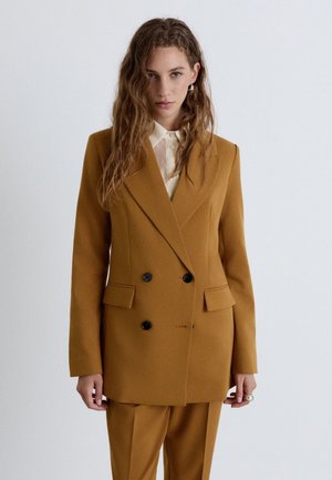 Calliope, GIACCA TINTA UNITA - Blazer - senape