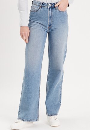 HOCH TAILLE - Wide Leg - denim double stone