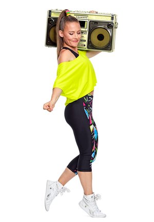 FUNCTIONAL DANCE-TOP DT104 - T-shirt basic - neon yellow