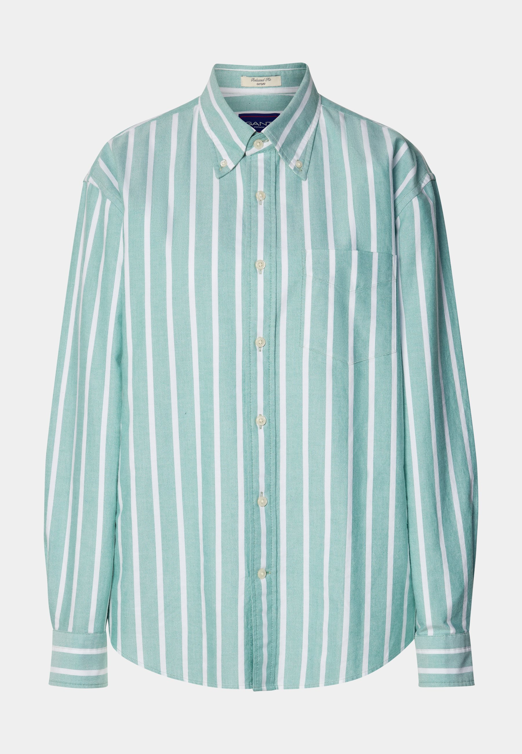 売れ筋商品|||ガント シャツ レディース トップス EXCLUSIVE HERITAGE 2.0 REL OXFORD STRIPE SHIRT - Blouse - deep green f283fb2ff8ee4ae683ae6a2e058b03