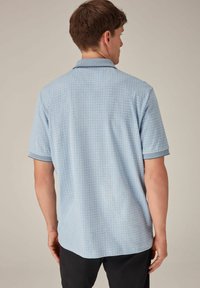 Next GEO PRINT - Polokošeľa - light blue geo