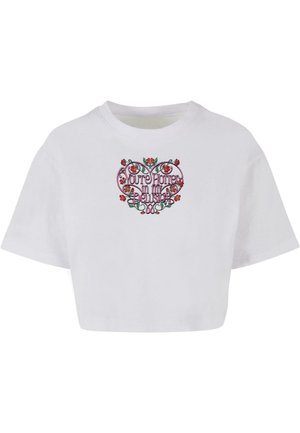 Mister Tee, HOTTER DELUSION SHORT TEE - T-shirts print - white