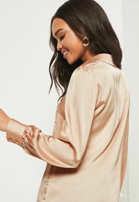 Lipsy FRONT POCKET REGULAR  - Button-down blouse - champagne