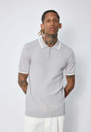 FRILIVIN, POLO MAILLE TEXTURÉE - Polo - gris