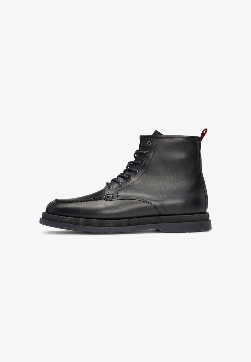 HUGO Bottines à lacets - black