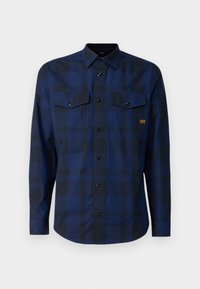 Unselected, imperial blue bold check