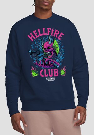 NETFLIX, STRANGER THINGS  HELLFIRE NEON DICE - Sweatshirt - dark blue