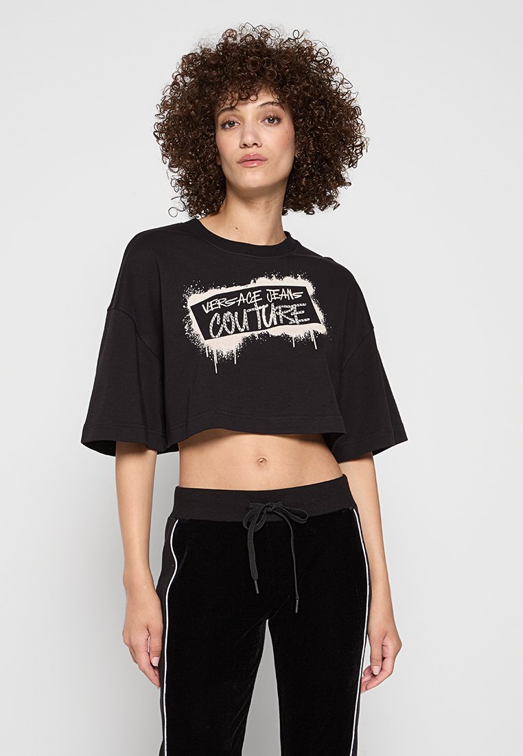 Versace Jeans Couture T-shirt print zwart