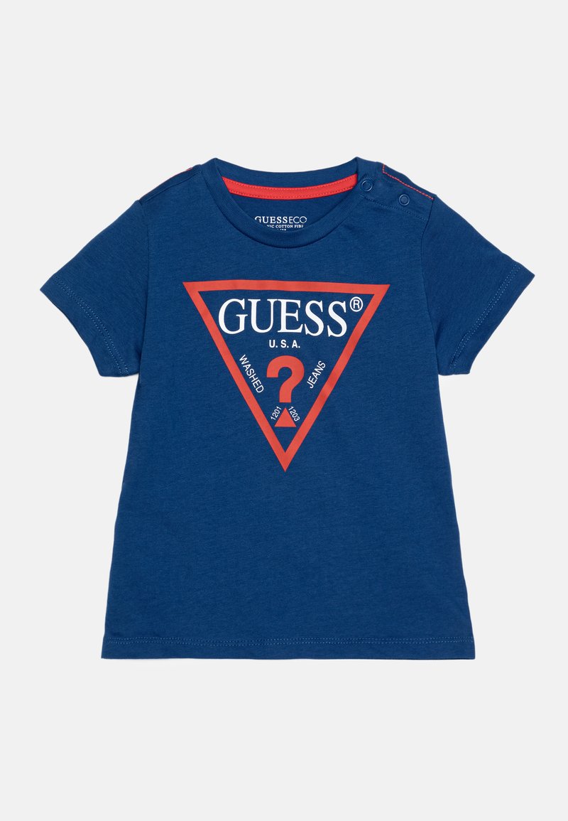 Guess CORE TODDLER KIDS BOY - Triko s potiskem - blue maya