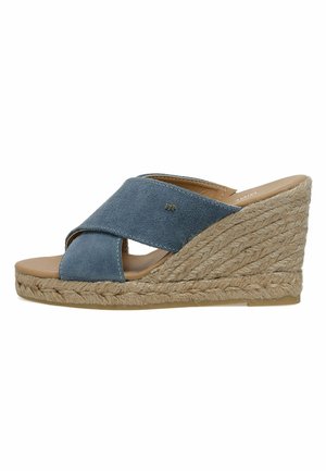 Nine West Mules med hæl - dark-blue denim
