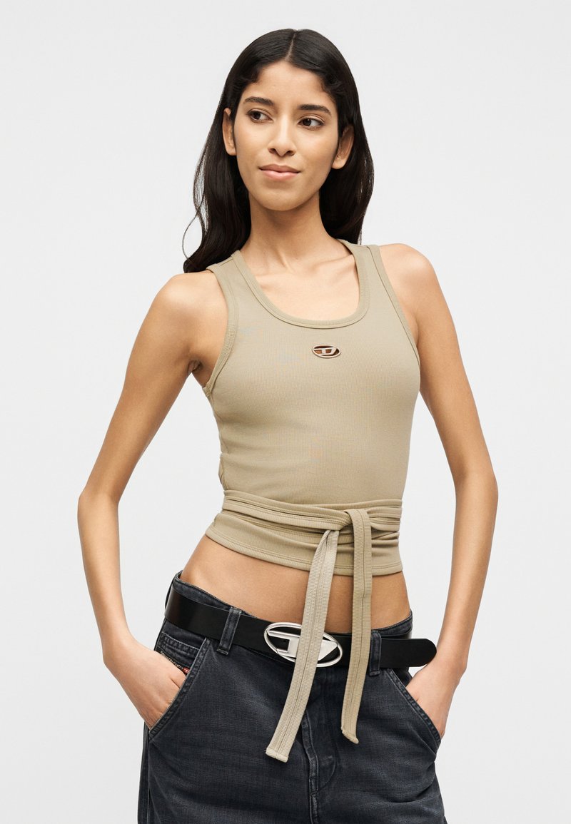 Top/Débardeur Diesel Kaki - Taille S Femme - Occasion En Très Bon état