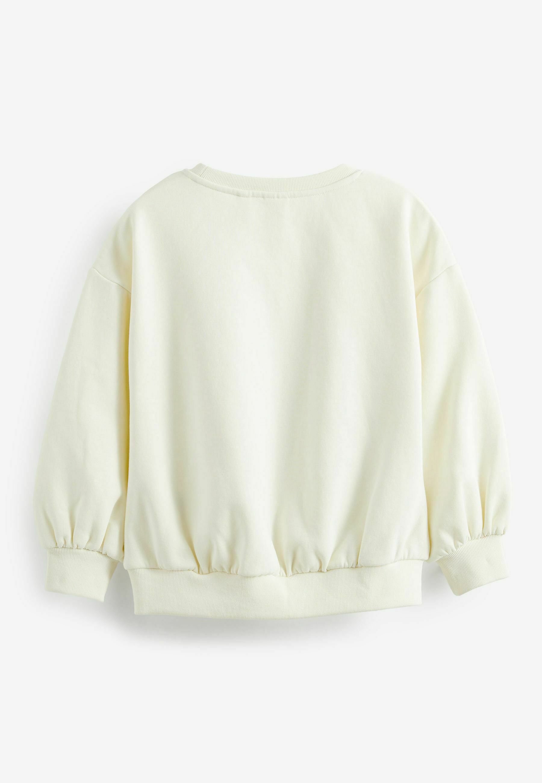White teddy sweatshirt Clearance