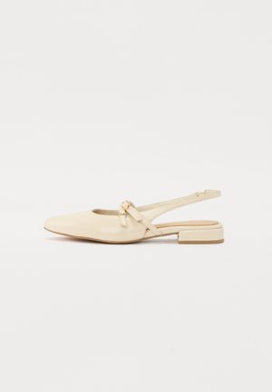 Slingback-ballerinasko - cream