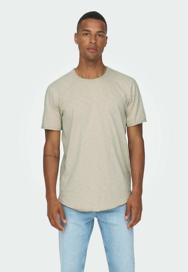 Only & Sons ONSBENNE LIFE TEE - Camiseta básica - light grey