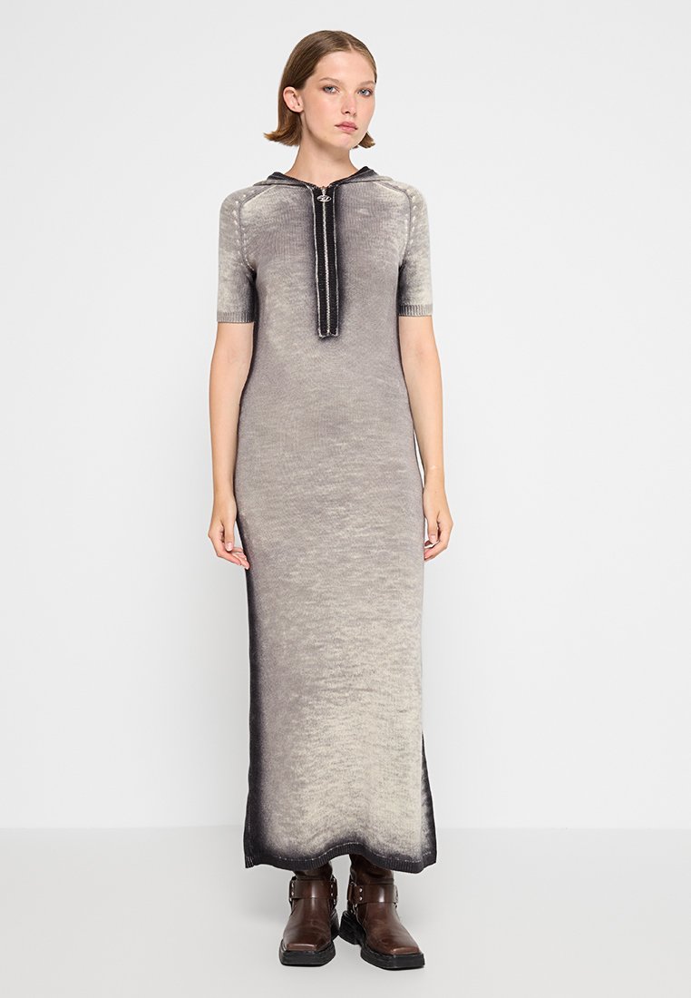 Diesel Gebreide jurk grijs