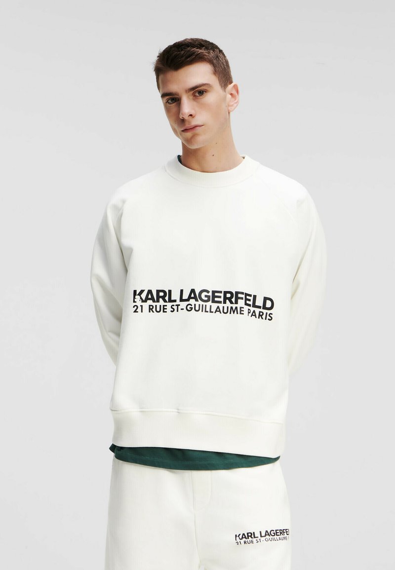 KARL LAGERFELD RUE STGUILLAUME WASHED Sweatshirt off white