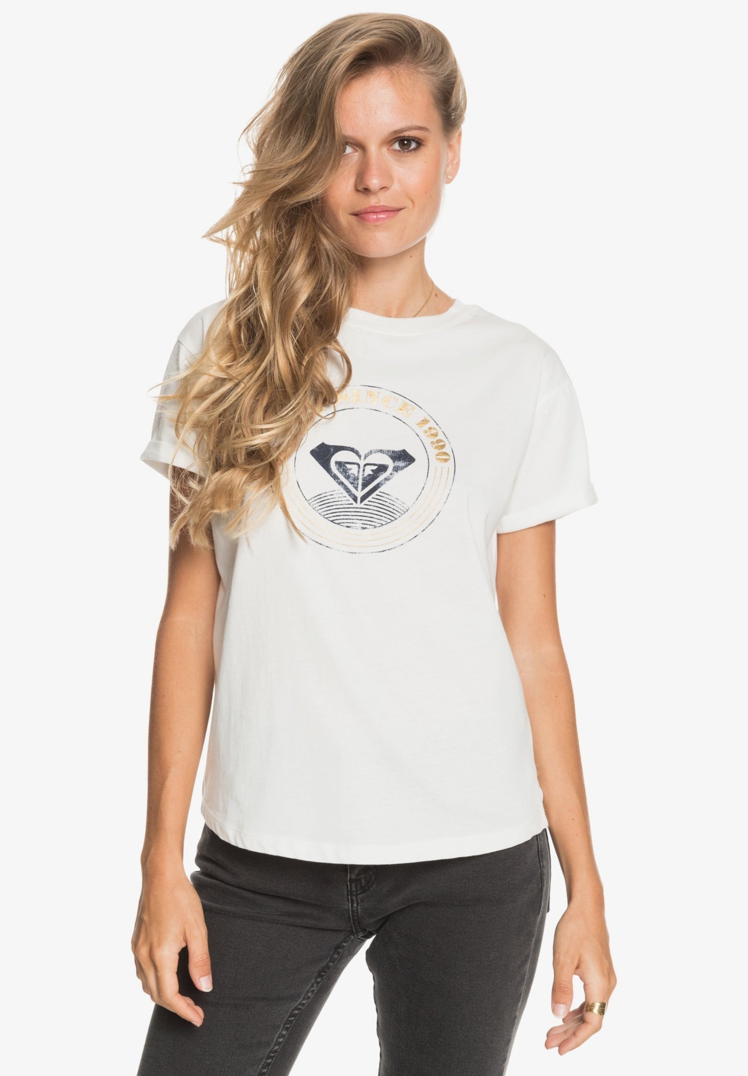 Roxy Womens Afternoon Sun Cropped T-Shirt