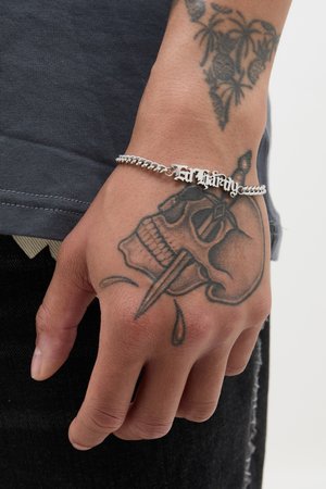 GOTHIC LOGO BRACELET UNISEX - Narukvica - silver-coloured