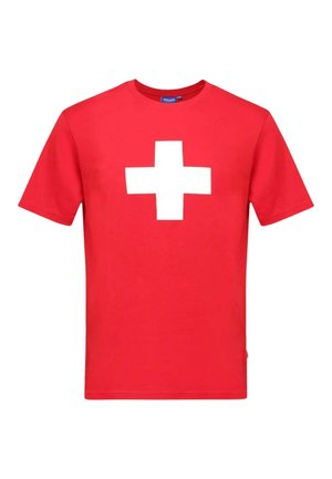 Switcher, HELVETICA  - T-Shirt print - rouge