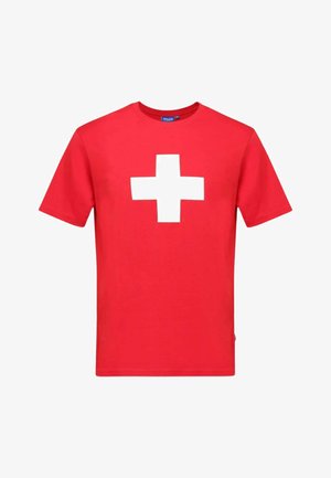 Switcher, HELVETICA - T-Shirt print - rouge