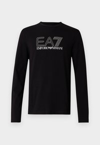 TRAIN VISIBILITY TEE - Pikkade varrukatega topp - black