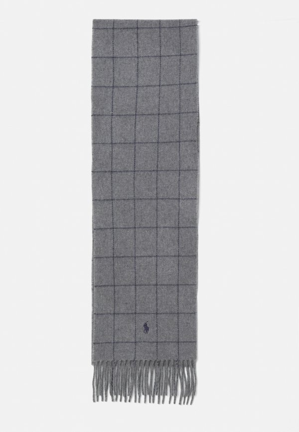 WINDOWPANE PLAID WOOL BLEND SCARF UNISEX - Scarf4