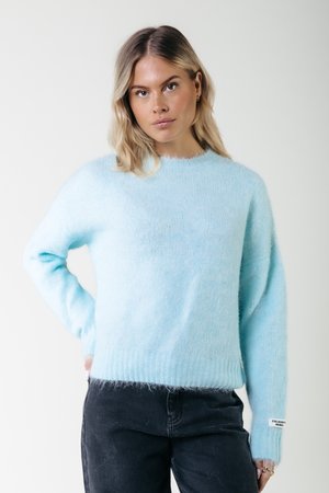 Colourful Rebel OLIVIA CREWNECK - Svetrík - light baby blue