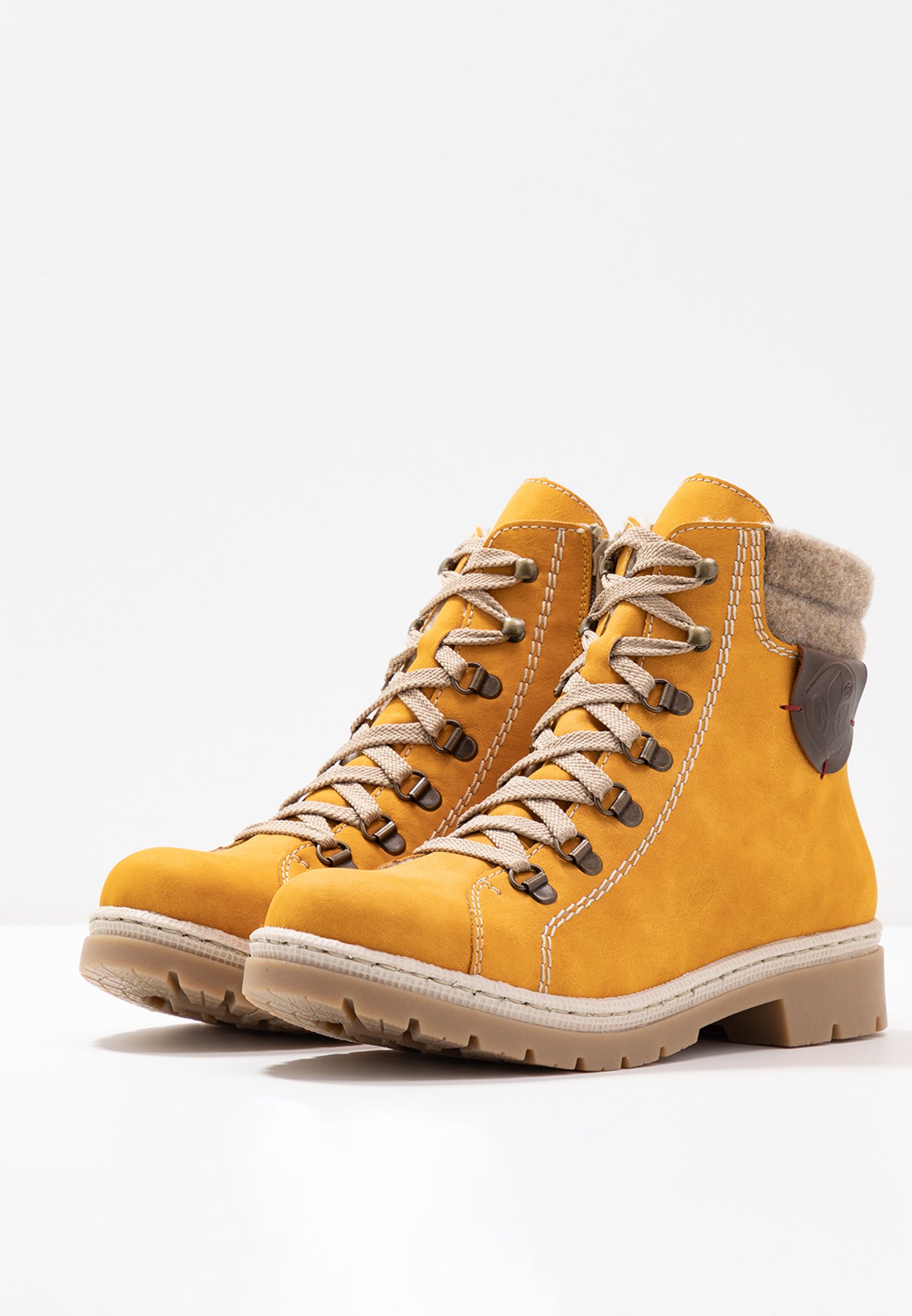 Rieker Botines con cordones - honig/wood/kastanie/amarillo - Zalando.es