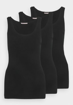 BASIC TANK 3er Pack - Top - black/black/black