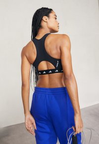 adidas Performance - Medium support sports bra - black Thumbnail Image 1