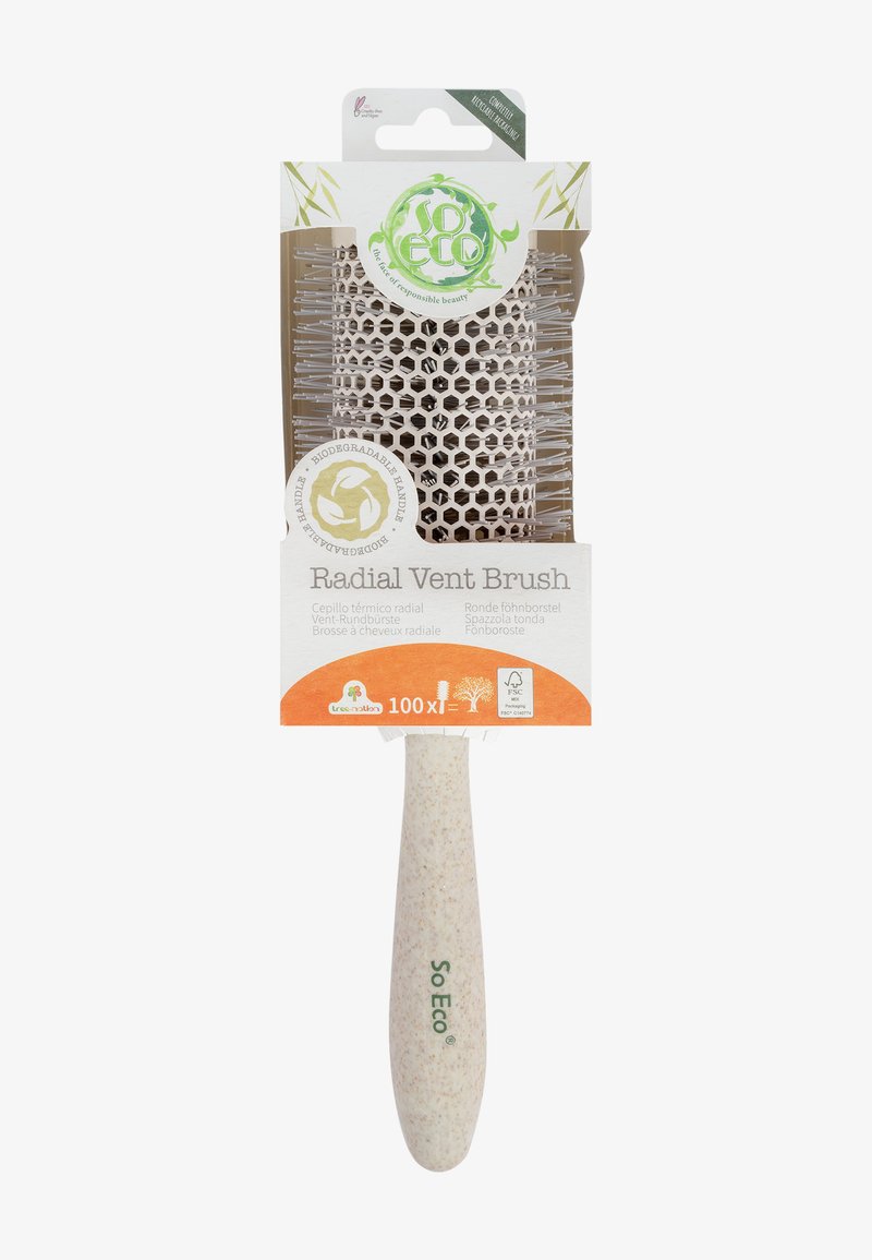 So Eco SO ECO BIODEGRADABLE CERAMIC ROUND BRUSH - LARGE - Borste - stone